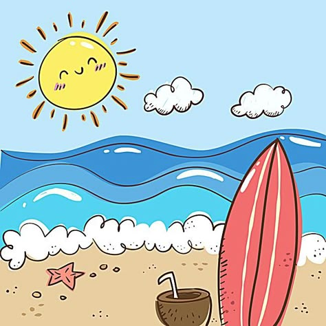 summer,Sandy beach,poster,Cartoon,Childlike,Hand Paintedsummer vectors summer poster summer banner summer fun summer photography summer fashion summer ideas summer beach summer background Beach Cartoon, Summer Drawings, Beach Drawing, Summer Banner, Fiesta Tropical, Summer Cartoon, Beach Background Images, Beach Illustration, Summer Poster