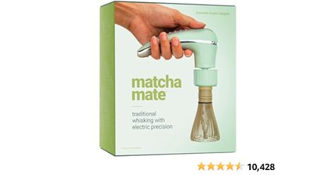 Matcha Mate Electric Powered Bamboo Whisk - Traditional Whisking with Electronic Precision - Rechargeable Portable Matcha Tea Frother, Stirrer, Mixer, Making Machine Set Accessories Kit - Macha Gift Jade Leaf Matcha, Bamboo Whisk, Morning Matcha, Ceremonial Grade Matcha, Matcha Whisk, Green Tea Cups, Tea Cafe, Japanese Matcha, Matcha Green Tea Powder