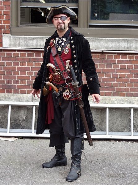 Fancy Pirates Pirate Costumes Men, Pirate Cosplay Men, Male Pirate Outfit, Male Pirate Costume, Pirate Outfit Men, Pirate Costume Man, Men Pirate Costume, Emo Pirate, Costume Ideas Pirate