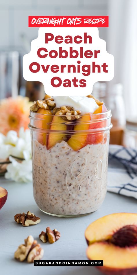 Savor the flavors of summer with Peach Cobbler Overnight Oats! 🍑🌞 This simple and satisfying recipe is a great way to enjoy peaches and oats together. Prep it in minutes for a quick breakfast that tastes amazing. Save this pin to keep your mornings flavorful! Strawberry Peach Overnight Oats, Overnight Oats Flavors, Peach Cobbler Overnight Oats, Peaches And Cream Overnight Oats, Peach Overnight Oats, Healthier Breakfast, Starbucks Egg Bites, Kidney Friendly Foods, Kidney Friendly