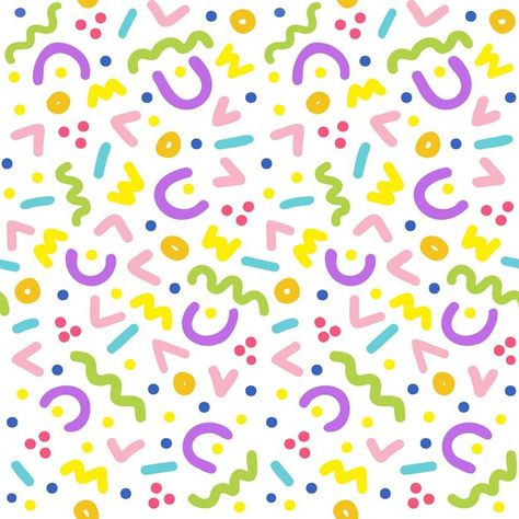 Squiggle doodle seamless pattern in s st... | Premium Vector #Freepik #vector Squiggle Doodles, Aesthetic Squiggles, Pink Squiggle Wallpaper, 90s Squiggle Pattern, Squiggle Pattern, Technology Icon, Card Banner, Poster Invitation, Presentation Template Free