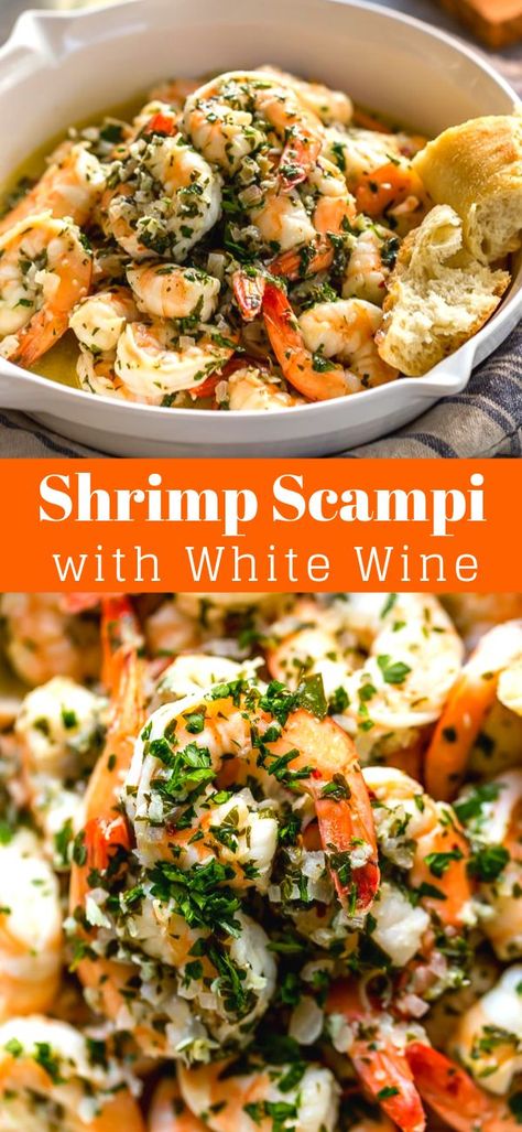 Scampi Shrimp, Bread For Dipping, Shrimp Scampi Recipe, Shrimp Appetizers, Scampi Recipe, Shrimp Recipes For Dinner, Baked Shrimp, Shrimp Recipes Easy, Shrimp Dishes