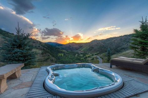 This Airbnb has been the sight of more than 100 proposals. See inside. #travel #tripideas #tripplanning #wheretotravel Colorado Airbnb, Detached Guest House, Isn't It Romantic, Red Rock Amphitheatre, Top Of The Mountain, Bear Creek, Dream Travel Destinations, Private Patio, Pool Hot Tub