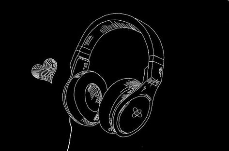 Cover For Music Playlist, Headphones Profile Picture, Song Asthetic Picture Spotify, Aesthetic Wallpaper Headphones, Music Inspo Aesthetic, Happy Music Aesthetic, Headphones Aesthetic Dark, Headphones Aesthetic Drawing, Music Logo Aesthetic