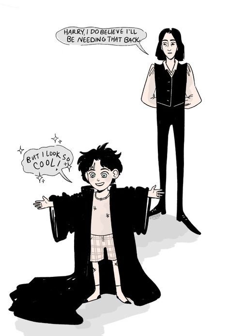 Snape And Harry Fan Art, Harry And Severus, Sirius And Snape Fanart, Severitus Fanart, Snape And Harry Father And Son, Harry And Severus Son And Father, Snape Raising Harry Fanart, Snape Fan Art, Hp Fanart