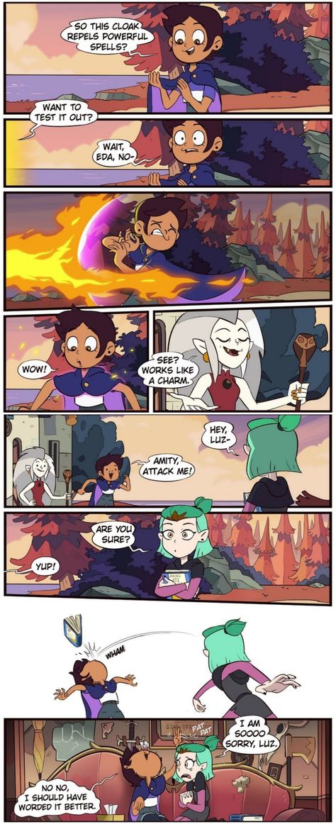 Owl House And Amphibia Fanart, Eberwolf Fanart, Lumity Fanart Comic, The Owl House Comics, Toh Comics, The Owl House Lumity, Owl House Lumity, House Funny, Funny Owls