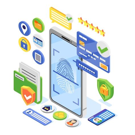 Multi Factor Authentication, Know Your Customer, Onboarding Process, Regulatory Compliance, Digital Wallet, Isometric Illustration, Data Breach, Data Analyst, Data Protection