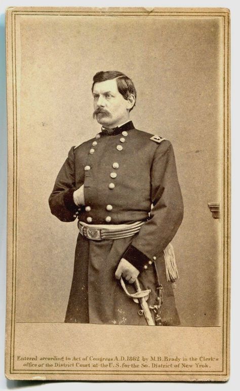 Civil War CDV Photograph of Major General George McClellan George Mcclellan, Robert Shaw, Vintage Gentleman, Major General, Old West, Wild West, Soldier, History, Photographer