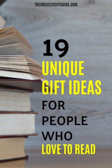 Have a someone who is always reading? Can't put the book down? Our gift guide is all about unique gift ideas for people who love to read. We even through in a couple gift ideas for book lovers that aren't books for good measure! #giftguide #booklovergiftideas Reading Gifts, Quick Gifts, Gifts For Bookworms, Book Reader, Holiday Christmas Gifts, Christmas Gift Guide, Unique Christmas Gifts, Gifts For Readers, Any Book