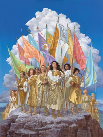 The Spiritual Themes in the Art of James C. Christensen | LDS Living James C Christensen, James Christensen, Lds Artwork, Arise And Shine, Lds Young Women, Lds Art, Prophetic Art, Divine Nature, Girls Camp