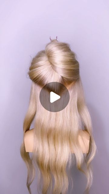 Diy Hairstyles Wedding, Up Style Hairstyles, Wedding Hairdos For Long Hair Updo, Fascinator Hairstyles Long, Ponytail Hairdo, Long Hair Tutorials, Strictly Ballroom, Love Hairstyles, Retro Wedding Hair