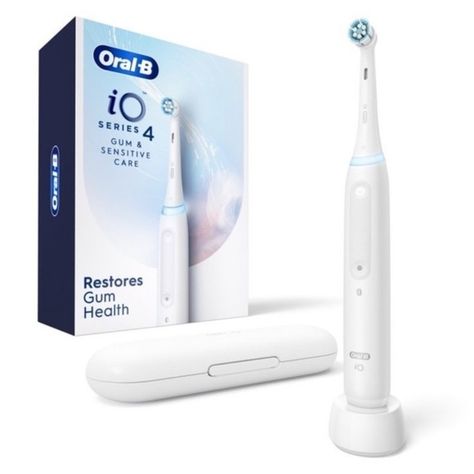 Oral-B i04 Gum & Sensitive Electric Toothbrush - White Summer Routine, Puppy List, Electronic Toothbrush, Oral Care Products, Sonic Electric Toothbrush, Manual Toothbrush, Gum Care, Gum Health, Electric Toothbrush