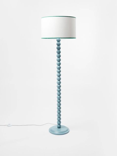 Living Room Accessories | Oliver Bonas Blue Floor Lamps, Standing Lamps, Vert Turquoise, Blue Floor, Decorative Wall Art, Floor Light, Floor Table, Wooden Floor, Outdoor Lights