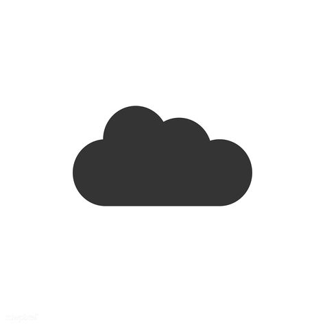 Cloud icon vector | free image by rawpixel.com Clouds Icon, Wallpaper Iphone Ios7, Cloud Logo, Black And White Instagram, Cloud Illustration, Icon White, Clock Icon, Cloud Icon, Cloud Shape