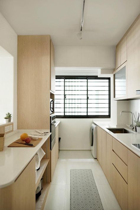 Check out this Minimalist-style HDB Dining Room and other similar styles on Qanvast. Kitchen Ideas Hdb, Kitchen Window Design, Japandi Kitchen, Dining Room Renovation, Interior Design Singapore, Interior Design Dining Room, Japandi Interior, Dining Room Interiors, Kitchen Concepts