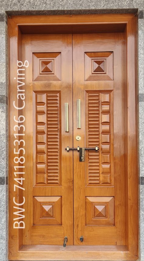 Wooden Main Dabal Door Design, Main Double Door Design Photos, Teak Wood Double Door Design, Double Door Design Wood Double Door Design Wood Indian, Main Door Double Door Designs, Modern Double Doors Entrance, Double Door Design Wood, Wood Main Door Design, Two Door Design