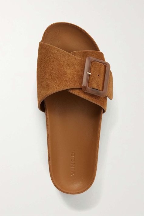 Suede Slides, Strap Tops, Autocad, Net A Porter, Women Collection, Slip On Sandal, Slides, Porter, Slippers