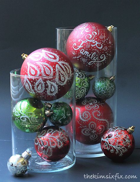 Engraved and Illuminated Ornaments (Dremel Video Tutorial) - The Kim Six Fix Engraved Candles, Homemade Christmas Ornaments, Dremel Crafts, Engraving Pen, Frugal Christmas, Traditional Holiday Decor, Dremel Projects, Diy Christmas Tree Ornaments, Navidad Diy