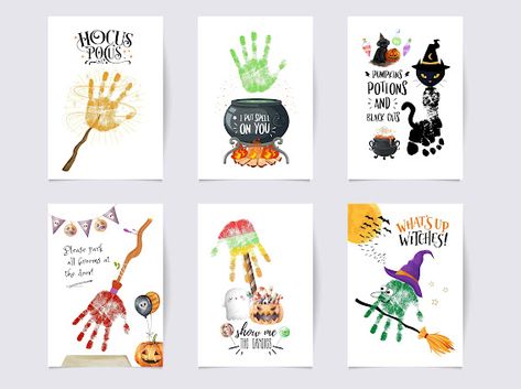 Halloween Bundle - Google Drive Newborn Halloween Arts And Crafts, Halloween Kids Crafts Handprint, Toddler Halloween Crafts Hand Prints, Halloween Crafts For Kids Handprints, Halloween Handprints For Toddlers, Baby Halloween Handprint Crafts, Halloween Footprint Crafts For Infants, Kids Halloween Handprint Art, Halloween Crafts For Toddlers Handprint