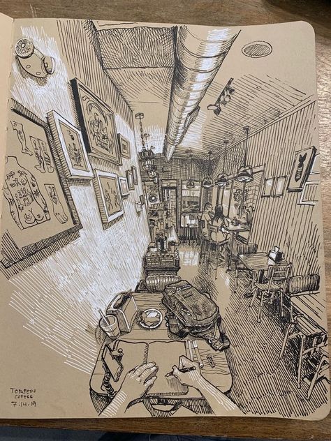 Perspective Sketch, Observational Drawing, Perspective Art, Architecture Drawing Art, Arte Sketchbook, Sketchbook Inspiration, Sketchbook Art Inspiration, Cool Art Drawings, Art Journal Inspiration