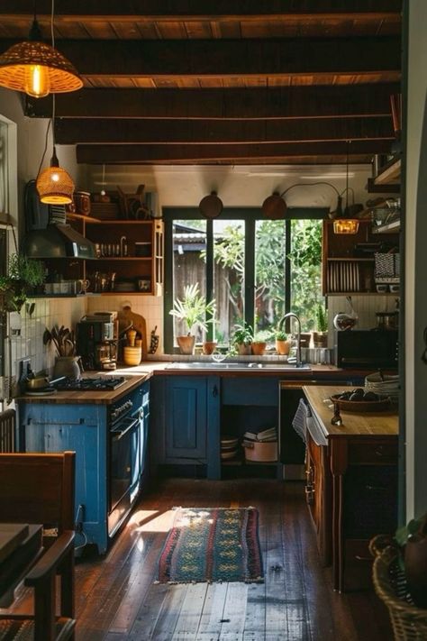 Home Vegetable Garden Design, Bohemian Kitchen, Casas Coloniales, Home Vegetable Garden, Boho Kitchen, Vegetable Garden Design, Dream House Interior, Dream House Decor, Little House