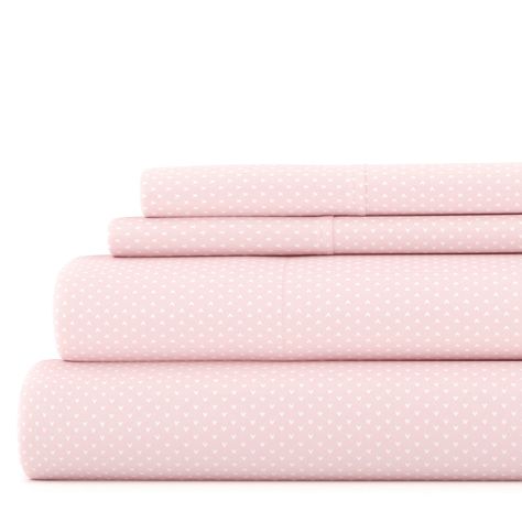 My Heart Pattern 4 Piece Deep Pocket Bed Sheet Set - Bed Bath & Beyond - 23050550 Microfiber Bed Sheets, Soft Bed Sheets, Designer Prints, Teal Accents, Twin Sheets, Twin Sheet Sets, Heart Pattern, Bed Sheet Sets, Pink Polka Dots