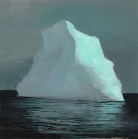 Iceberg Painting, Iceberg Art, Jeremy Miranda, Seashore Paintings, Acrylic Painting Tips, Oil Pastel Drawings, Winter Painting, Random Art, Pastel Drawing