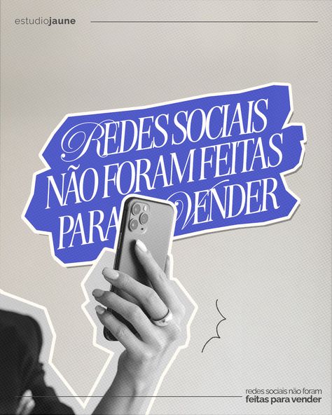 Design de Social Media - Design de Post - Cliente: Estúdio Jaune Social Media Contest Design, Social Media Carousel Design Ideas, Business Social Media Design, Instagram Marketing Design, Social Media Agency Posts, Social Media Moodboard, Linkedin Post Design, Typographic Layout Design, Social Media Post Design Ideas