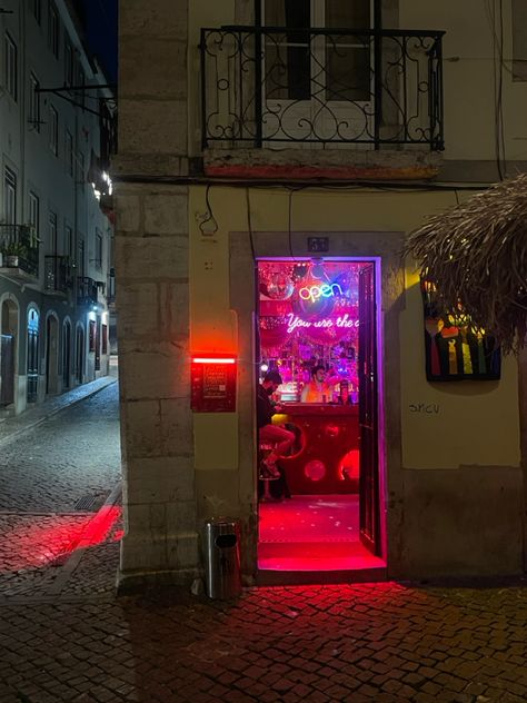 We passed the coolest bar in lisbon #lisbon #lisbonguide #lisbonbar #bar #nightlife Lisbon Wine Bar, Portugal Nightlife, Lisbon Bars, Lisbon Nightlife, Lisbon Guide, Taking Risks, City Breaks, January 25, Lisbon Portugal