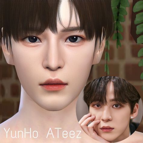 Sims YunHo ATeez Sims 4 Cc Ateez, Sims 4 Ateez, Ateez Sims 4 Cc, Sims4 Characters, Sims 4 Kpop Cc, Sims 4 New Cc, Sims 4 Cc Male, Mods The Sims 4, Cute Sims