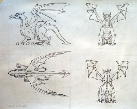 Spyro Characters, Animal Stencil Art, Animation Mentor, Dragon Character, Dragon Anatomy, 3d Templates, Character Turnaround, Wood Carving For Beginners, Thumbnail Sketches