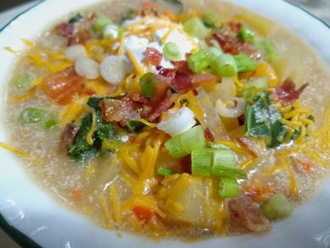 It's Soup Time! Our Favorite Soup Recipes Rutabaga Soup, Loaded Soup, Baked Potato Toppings, Potato Toppings, Root Veggies, Recipes Soup, Night At Home, Perfect Dinner, Soup And Stew