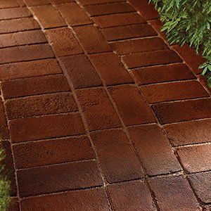 This Old House on Twitter: "Keep your brick walkway from getting slippery with @JNawadaTOH's pro advice: https://t.co/TB40rxXAtp https://t.co/S3JkfqKies" Paved Pathway, Brick Paths, Brick Walkways, Brick Patterns Patio, Brick Pathway, Brick Path, Brick Walkway, Walkways Paths, Front Walkway