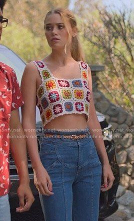 Diy Vetement, Crochet Crop, Floral Crochet, Hoodie Outfit, Crochet Crop Top, Free Crochet Patterns, Crochet Fashion, Crochet Crafts, Top Pattern