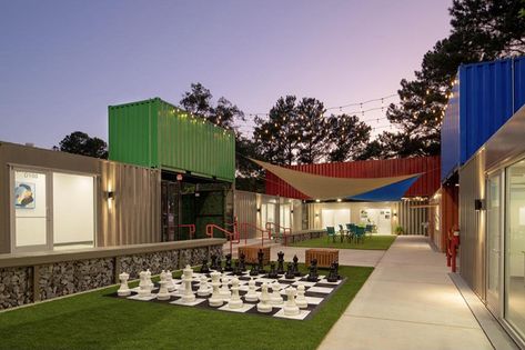 Shipping Container Stores | Pop-Up Shops | BMarko ® Shipping Container Store, Architecture Career, Used Shipping Containers, Food Park, Micro Brewery, Container Shop, Outdoor Restaurant, Shipping Containers, Outdoor Venues