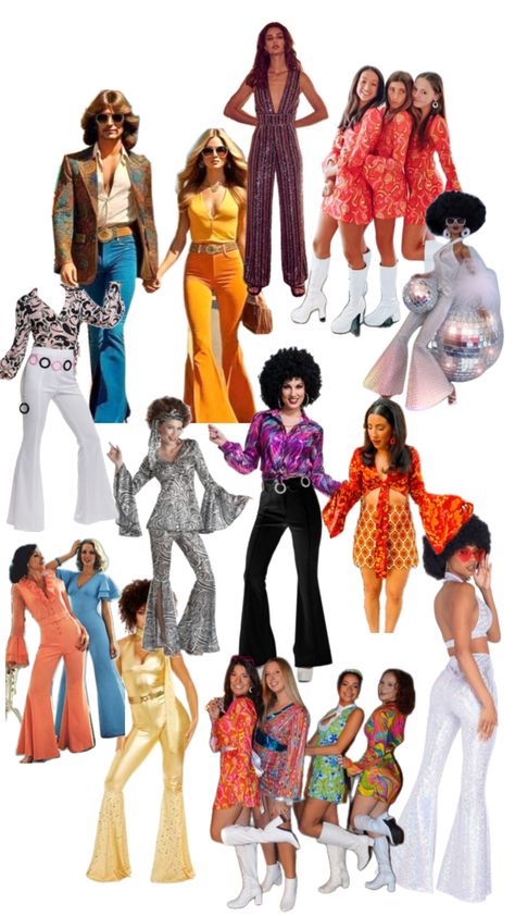 70s Fashion Disco Parties, 70s Theme Outfit, Disco Theme Party Outfit, 80s Disco Party Outfit, 80s Disco Fashion, 70s Disco Party Outfit, 80s Themed Outfits, 70s Retro Fashion, 70s Party Outfit