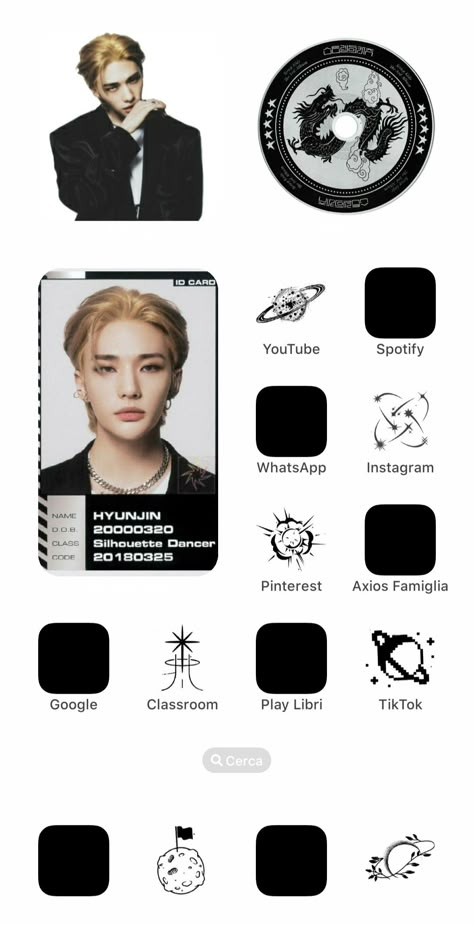 Hyunjin Phone Layout, Hyunjin Homescreen Layout, Hyunjin Phone Theme, Skz Homescreen Layout, Skz Phone Layout, Straykids Homescreen, Stray Kids Homescreen, Skz Homescreen, Kpop Homescreen Layout