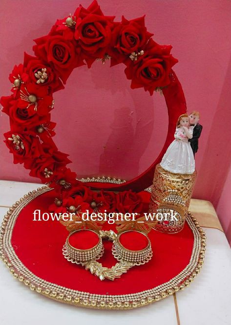 Engement Ring, Chhab Decoration, Engagement Platter, Diy Engagement Decorations, Nikkah Pen, Wedding Dishes, Engagement Tray, Ganesh Decoration, Fold Towels