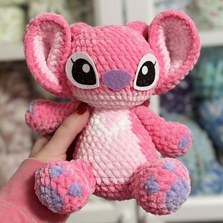 Pink Alien, Alien Patterns, Disney Crochet Patterns, Crochet Boho Bag, Stitch Doll, Knitting Needle Case, Easy Crochet Animals, Pink Stitch, Crochet Disney