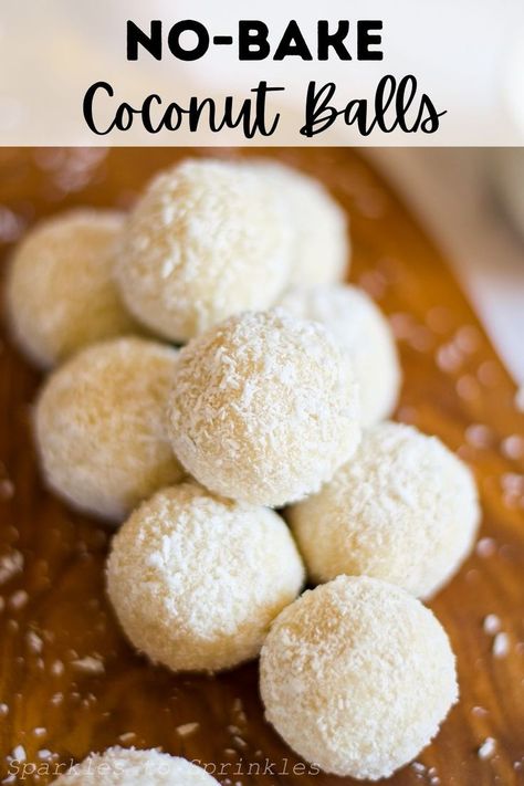 No-bake coconut balls are so easy to make as they combine almond flour, coconut milk, and maple syrup that is then rolled in delicious coconut flakes. This simple treat takes about 10 minutes to prepare and is keto-friendly, Vegan, Gluten-free, dairy-free, and nut-free. Coconut Snacks, Nut Free Snacks, Coconut Truffles, Coconut Bites, Baked Pineapple, Dairy Free Treats, Coconut Balls, Classic Recipes, Coconut Almond