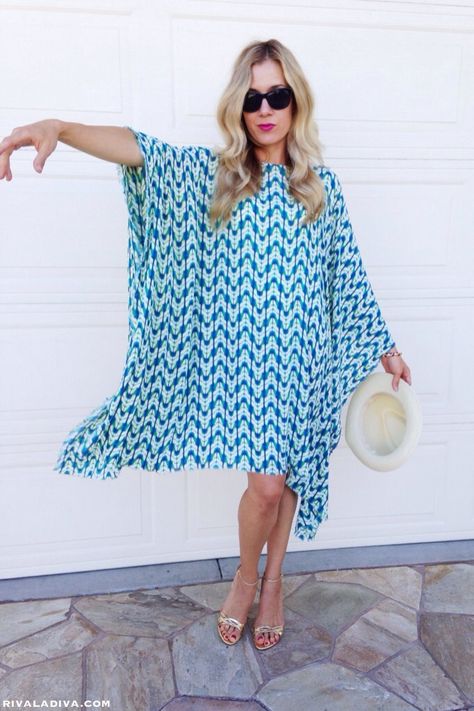 EASY Caftan Dress Tutorial Diy Kaftan Dress, Kaftan Dress Pattern, Diy Dress Pattern, Summer Caftan, Summer Dresses Diy, Robe Diy, Kaftan Pattern, Dress Tutorial, Dress Tutorials