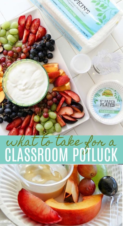 Healthy, allergy friendly potluck ideas for classroom parties #classparties #school #classroom Back To School Potluck Ideas, Allergy Friendly Potluck Recipes, Preschool Potluck Ideas, School Potluck Ideas Kids, Potluck Ideas For Kids, School Potluck Ideas, Kid Friendly Potluck Dishes, Kids Potluck Ideas, Class Party Food