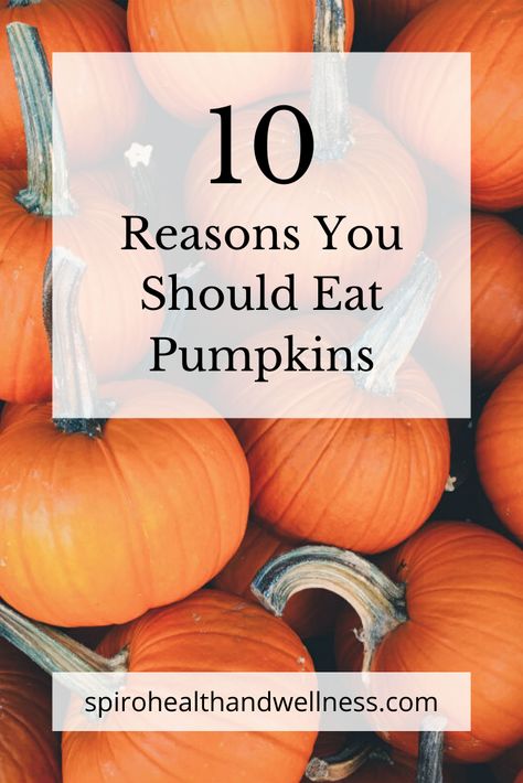 We all love to carve pumpkins and to have pumpkin spice this or that, but did you know that pumpkins have great nutritional benefits?   For example, a pumpkin has nearly 100 mg more potassium than a banana does, which can help lower blood pressure.   Pumpkins are also great for the guys, especially when it comes to the bedroom.   Check out some of the other benefits of eating pumpkins! Benefits Of Eating Pumpkin, Pumpkin Benefits Nutrition, Health Benefits Of Pumpkin Puree, Benefits Of Pumpkin Puree, How To Eat Pumpkin, Holistic Meals, Pumpkin Nutrition Facts, Pumpkin Health Benefits, Pumpkin Nutrition