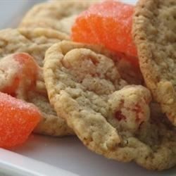 These are delicious oatmeal cookies with cut-up orange jelly slices in them. Kids love them! Orange Slice Cookies, Jelly Candy Recipe, Slice Cookies, Cranberry Orange Cookies, Candied Orange Slices, Cooking Chicken Wings, Best Cookies Ever, Orange Cookies, Candy Treats