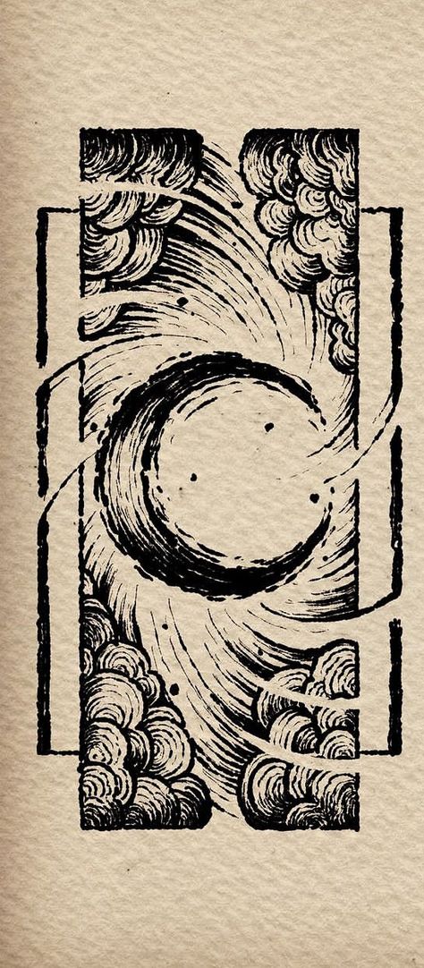 Woodblock Print Tattoo, Engraving Art Drawing, Illusion Tattoo, Trippy Tattoo, Optical Illusion Tattoos, Illusion Tattoos, Optical Illusion Tattoo, 다크 판타지, Engraving Art