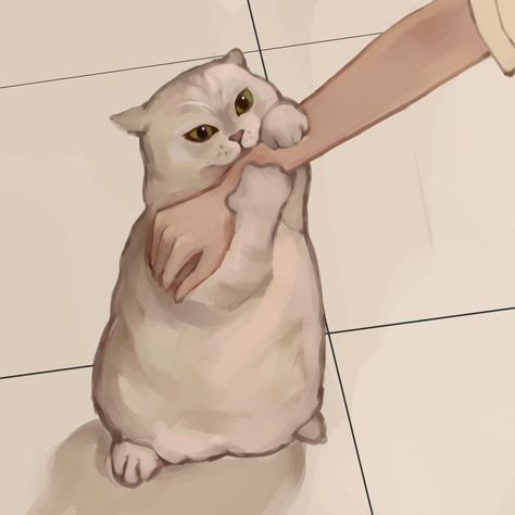 kitty bite arm art chomp munch fat cat digital art kitten meow Biting Drawing, Cute Cats Drawing, Cat Draw, Cat Digital Art, Cat Biting, Cat Digital, Arm Art, Cats Drawing, Fat Cat