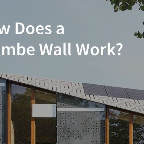 Architecture 🏠 on Instagram: "Designed to enhance energy efficiency and #sustainability in buildings, #TrombeWalls are passive solar heating systems that absorb and store sunlight to regulate indoor temperatures in buildings.

Learn more about how Trombe Walls work on archdaily.com" Trombe Wall, Solar Heating System, Passive Solar Heating, Passive Solar, Solar Heating, Heating Systems, Energy Efficiency, Work On, Sustainability