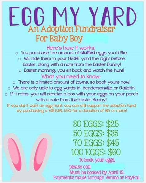 Easter egg fundraiser Easy Fundraiser Ideas School Fundraisers, Fundraiser Ideas For Cheerleading, Cool Fundraiser Ideas, Club Fundraiser Ideas, Easter Egg Hunt Fundraiser, Ptsa Fundraiser Ideas, Easter Egg Fundraiser, March Fundraising Ideas, Fundraising Ideas For Sororities