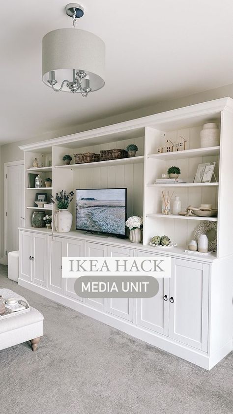 Kayla Reynolds on Reels | lostfrequencies · Original audio Ikea Tv Wall Unit, Built In Tv Unit, Built In Tv Cabinet, Built In Tv Wall Unit, Built In Wall Units, Billy Ikea, Ikea Built In, Tv Built In, Built In Shelves Living Room