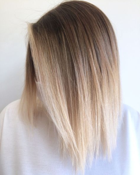 #BlondeHairGoals #BlondeTransformation #HairMakeover #BlondeBeauty #BlondeAmbition #HairInspo #BlondeBombshell #BlondeJourney #NewHairWhoDis #BlondeVibes #HairTransformation #BlondeLife #BlondeHighlights #BlondeObsessed #BlondeMagic Ombre Blond Short Hair, Blonde Color Melt Short Hair, Ombre For Medium Length Hair, Medium Bayalage Hair Blonde, Ombré Medium Hair, Blond Color Melt, Medium Length Balayage Straight, Balyage Blonde Hair Color Ideas, Ombre Hair Color Medium Length Balayage